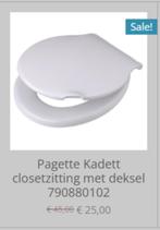 Pagette Kadett closetzitting met deksel 790880102, Ophalen of Verzenden, Nieuw, Toilet
