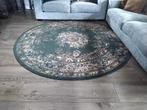 Rond vloerkleed, 245cm, groen/creme/bruin, Huis en Inrichting, Stoffering | Tapijten en Kleden, Ophalen, Bruin, Rond, 200 cm of meer