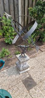Zonnewijzer brons, Tuin en Terras, Zonnewijzers, Ophalen, Gebruikt