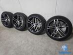 6-7mm! Volvo S60 V60 Ford Mondeo 18 inch zwarte velgen 5x108, 18 inch, Gebruikt, Banden en Velgen, 235 mm