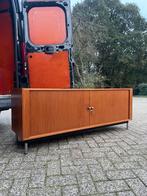 Coen de Vries Eeka vintage design dressoir teak tambour, Ophalen, Gebruikt, 25 tot 50 cm, 150 tot 200 cm