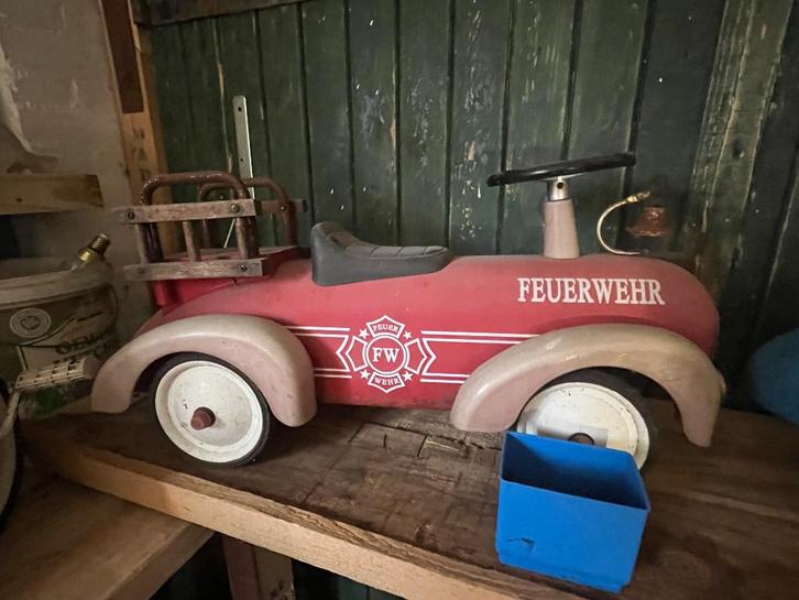 Speelgoed brandweerauto raceauto trapauto loopfiets blik, Kinderen en Baby's, Speelgoed | Speelgoedvoertuigen, Gebruikt, Ophalen