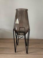 Windlicht - 44cm hoog, Ophalen, Zwart, Minder dan 50 cm, Glas
