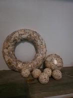 Riviera Maison Schelpenkrans En Rm Deco balletjes, Huis en Inrichting, Woonaccessoires | Kransen, Ophalen of Verzenden, Zo goed als nieuw