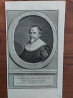 2 / Portret van Francois van Aarsens Sommeldijk J. Wagenaar, Antiek en Kunst, Kunst | Etsen en Gravures, Ophalen of Verzenden