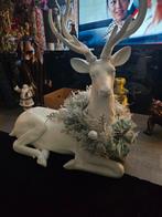Schitterend groot kerst hert met krans., Diversen, Kerst, Ophalen, Nieuw