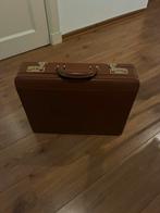 Echt Lederen aktentas dossier attaché koffer NIEUW (-staat), Sieraden, Tassen en Uiterlijk, Koffers, Ophalen of Verzenden, Zo goed als nieuw