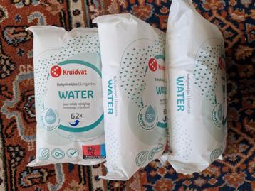 NIEUW Kruidvat Water Babydoekjes - 3 pakken! beschikbaar voor biedingen