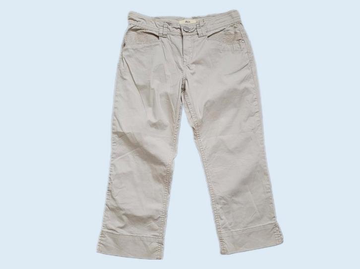 MISS ETAM beige halflange broek maat 36 ~ JB0043, Kleding | Dames, Broeken en Pantalons, Zo goed als nieuw, Maat 36 (S), Beige