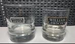 2 Verschillende William Lawson’s scotch whisky glazen, Ophalen of Verzenden, Zo goed als nieuw, Borrel- of Shotglas
