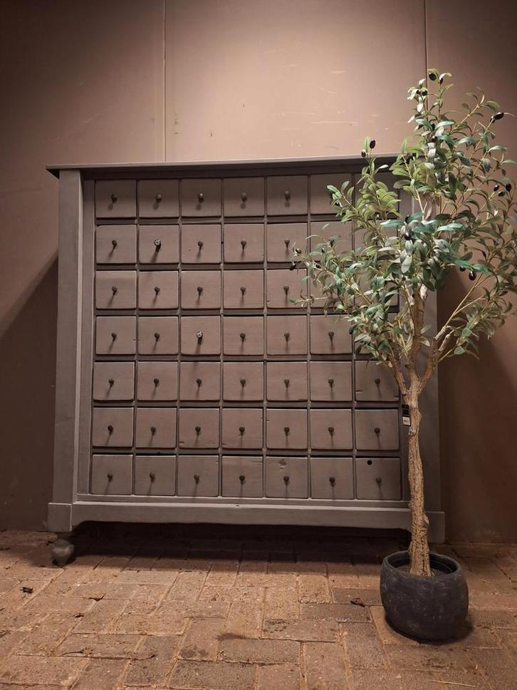 Oude schoolkast apothekerskast ladekast, Huis en Inrichting, Kasten | Ladekasten, Zo goed als nieuw, 25 tot 50 cm, 5 laden of meer