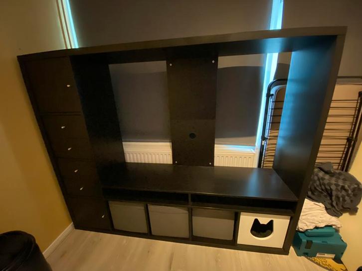 Kallax tv kast ikea, Huis en Inrichting, Kasten | Televisiemeubels, Zo goed als nieuw, Minder dan 100 cm, 25 tot 50 cm, Ophalen