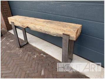 Sidetable / bijzettafel oud eiken bielzen upoot beschikbaar voor biedingen