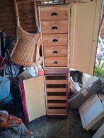 Twee oude  vintage kastjes, Ophalen, Gebruikt, Oude ladekasten