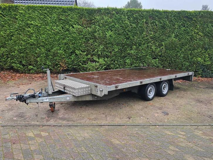 Henra - 2013 - Tandemasser - Plateauwagen - Aanhangwagen - 6, Auto diversen, Aanhangers en Bagagewagens, Gebruikt