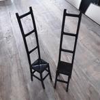 Vintage Gegoten IJzeren Stoel Sculpturen, set van 2, Ophalen