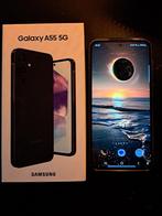 Samsung A55 incl doosje/hoesje. Zo goed als nieuw, Ophalen, Zwart, Zo goed als nieuw, Zonder simlock