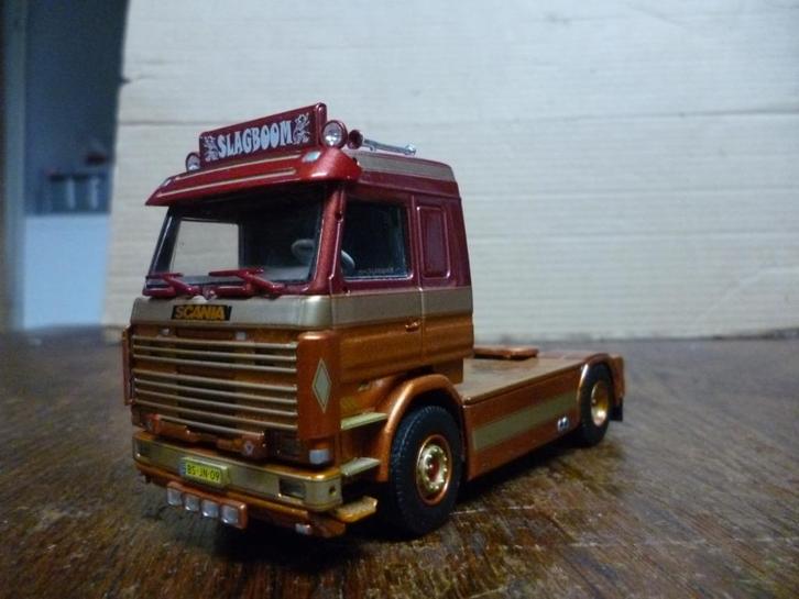 Tekno Scania 143 Slagboom met certificaat, Hobby en Vrije tijd, Modelauto's | 1:50, Nieuw, Bus of Vrachtwagen, Tekno, Ophalen of Verzenden
