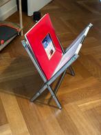 Vintage Magazine Holder Chrome Real Leather, Ophalen, Zo goed als nieuw