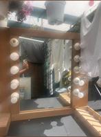 Steigerhouten Make-up Tafel met Spiegel, Huis en Inrichting, Ophalen, Gebruikt, 100 tot 150 cm, Landelijk