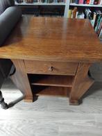 Oud vintage brocante antiek tafeltje krantenbak bijzettafel, Ophalen of Verzenden, Gebruikt
