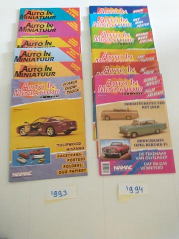 NAMAC Miniatuur Autobladen 1994 -2008 beschikbaar voor biedingen