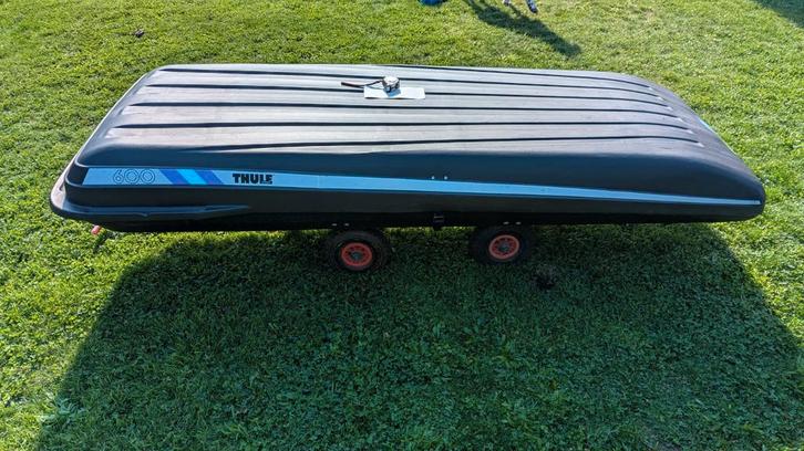 Dakkoffer skikoffer Thule 600, Auto diversen, Dakkoffers, Gebruikt, Ophalen