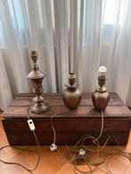 Drie messing lampenvoeten, Ophalen of Verzenden