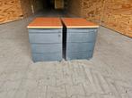 2x zwart ladeblok met houten topblad, Ophalen, Gebruikt, 25 tot 50 cm, Minder dan 100 cm