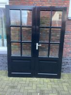 Merbau tuin terras deuren met thermopane 211,5 x 166 cm, Doe-het-zelf en Verbouw, Ophalen of Verzenden, Zo goed als nieuw
