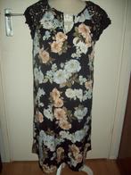 NIEUW! Romantische ibiza zwarte bloem jurk maat 0XL 44 46, Kleding | Dames, Jurken, Verzenden, Nieuw, Maat 42/44 (L), Zwart