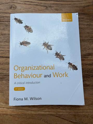 Organizational Behaviour and Work beschikbaar voor biedingen