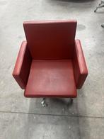 Lensvelt vergader stoel, Huis en Inrichting, Stoelen, Ophalen, Gebruikt, Leer, Vijf, Zes of meer stoelen