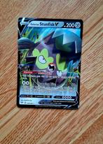 Pokémon Kaart Galarian Stunfisk V-1 128/189 - Zeldzaam., Ophalen of Verzenden, Zo goed als nieuw