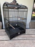 Zwarte vogelkooi, Dieren en Toebehoren, Vogels | Hokken en Kooien, Ophalen of Verzenden, Gebruikt, Metaal, Vogelkooi