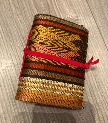 Vintage sari sarong geweven stof boekje notitieboekje boho beschikbaar voor biedingen