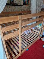 Houten Stapelbed - MYDAL IKEA, Huis en Inrichting, Ophalen, Gebruikt, Eenpersoons, Wit