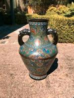 Antiek zeldzame grote bronzen cloisonné vaas, Antiek en Kunst, Antiek | Koper en Brons, Ophalen of Verzenden, Brons