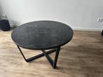 FonQ Hein Salontafel 77cm Marmer Zwart, Huis en Inrichting, Tafels | Salontafels, Ophalen, 50 tot 100 cm, Rond, 50 tot 100 cm