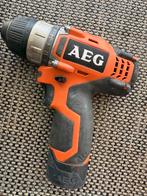 Kleine handzame AEG boor/schroefmachine, Doe-het-zelf en Verbouw, Gereedschap | Boormachines, Ophalen of Verzenden, Zo goed als nieuw