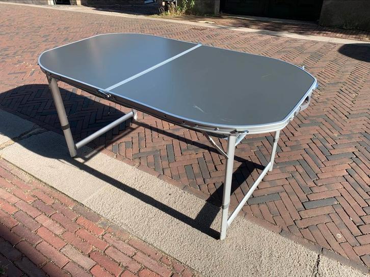 Obelink Cyprus inklapbare camping tafel 150 x 80, Caravans en Kamperen, Kampeermeubelen, Gebruikt, Campingtafel, Ophalen