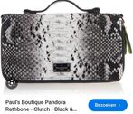 Paul's boutiqe pandora clutch, Sieraden, Tassen en Uiterlijk, Tassen | Damestassen, Ophalen of Verzenden, Nieuw, Zwart, Avondtasje