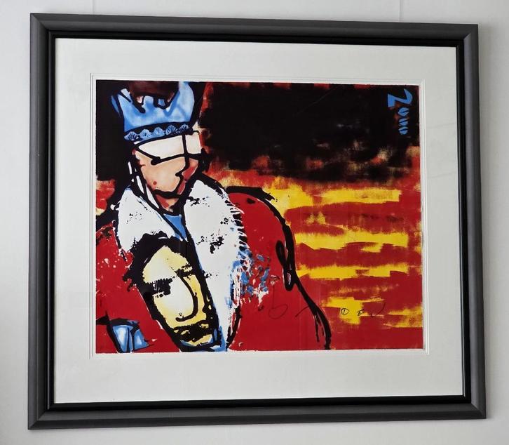 Herman Brood - Kroning van de Koning Handgesingeerd 41/50, Antiek en Kunst, Kunst | Litho's en Zeefdrukken, Ophalen of Verzenden