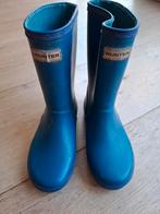 Hunter regenlaarzen laarzen mt 32 blauw, Ophalen of Verzenden, Zo goed als nieuw, Laarzen