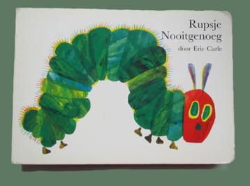 Rupsje Nooitgenoeg~Hardcover~Eric Carle~Vlinder Rups beschikbaar voor biedingen