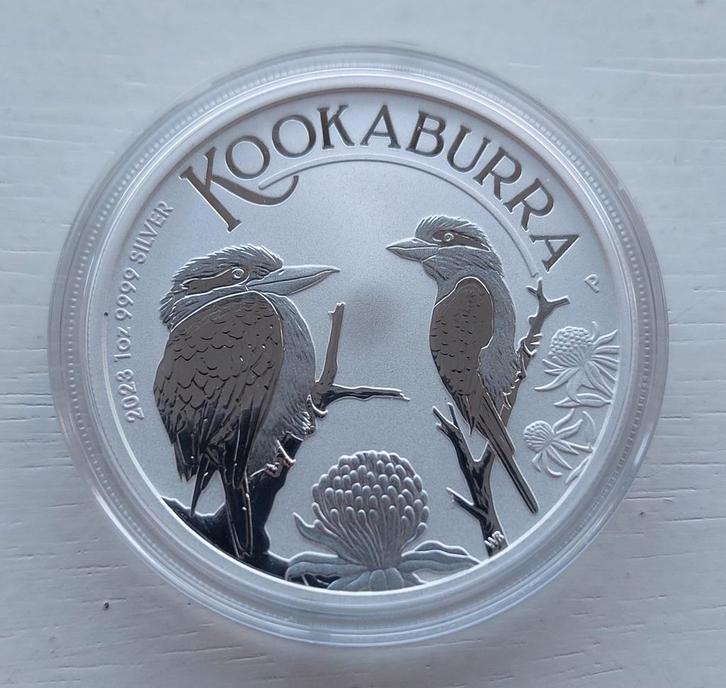 Zilveren 1 oz Kookaburra 2023., Postzegels en Munten, Munten | Oceanië, Losse munt, Zilver, Ophalen of Verzenden