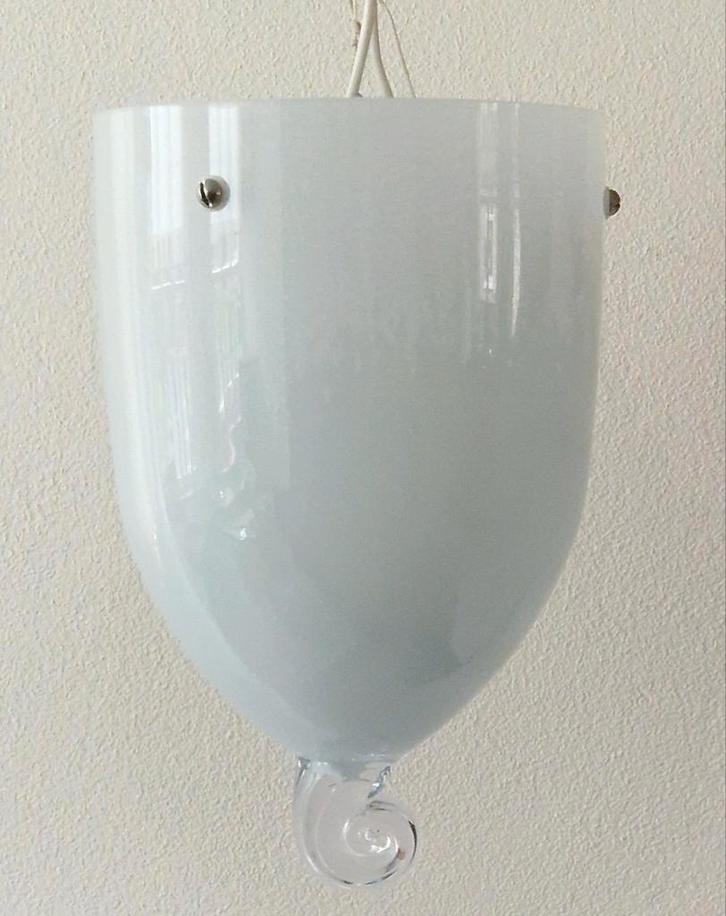 Maroeska Metz kristalglazen design hanglamp model Beljar., Huis en Inrichting, Lampen | Wandlampen, Zo goed als nieuw, Glas, Metaal