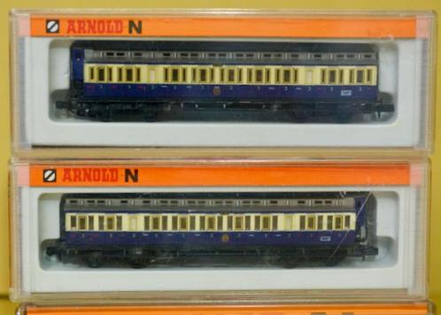 Arnold N DC 3392 Abteilwagen mit Bremserhaus / 3.Kl. / DRG /, Hobby en Vrije tijd, Modeltreinen | N-Spoor, Zo goed als nieuw, Wagon