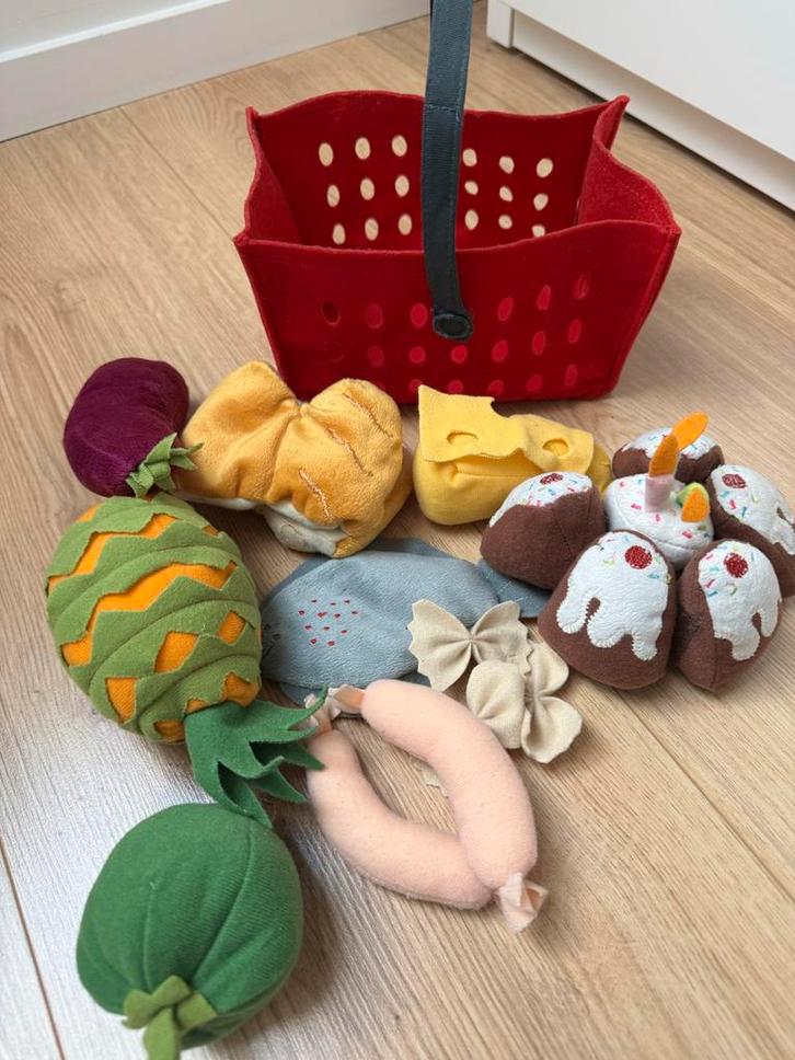 Stoffen Boodschappen Speelgoed, Kinderen en Baby's, Speelgoed | Speelkeukens, Zo goed als nieuw, Ophalen of Verzenden