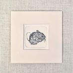 Mini print muisje, handgemaakt, 10x10 cm, Minder dan 50 cm, Oorspronkelijke maker, Nieuw, Ophalen of Verzenden
